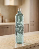 Decorative Glass Bottle with Wooden Stopper