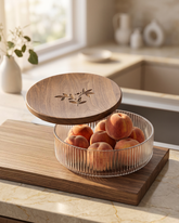 Elegant Roti Box with Wooden Lid