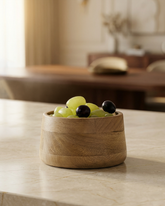 Natural Wooden Nut Bowl