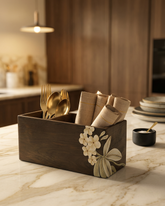 Elegant Wooden Cutlery Stand Organizer