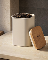 Tea Storage Container with Wooden Lid