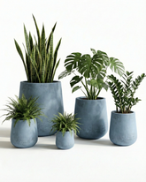 Ruby Fiberglass Planter – Stone Grey