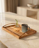 Premium Teak Wooden Large Serving Tray