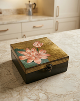 Handpainted Meenakari Wooden Box – Enamel Finish