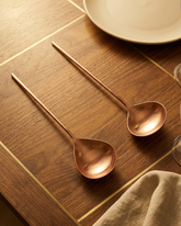 Refined Rose Gold Serving Spoon Set – Set of Two