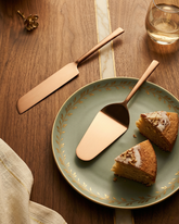 Modern Rose Gold Cake Server Set – Set of Two