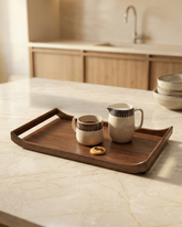 Classic Brown Wooden Serving Tray
