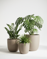 Pota Fiberglass Planter – Grey Beige