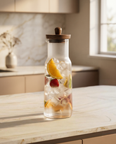 Infusion Glass Bottle with Wooden Stopper