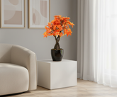 Artificial Orange Maple Bonsai Tree - 1.3ft