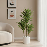 Artificial Faux-Botanical Green Dracaena Plant - 2 ft (60 cm)