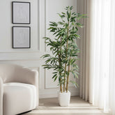 Artificial Textured Bamboo Tree with Pot - 135cm (4.5ft)