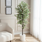 Artificial Classic Variegated Ficus Tree - 4 ft (120 cm)