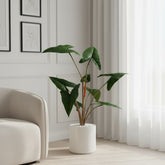 Artificial Green Caladium Leaf Plant 90cm (3ft)