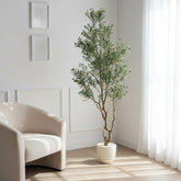 Artificial Verdant Olive Tree Decor - 240cm (8ft)