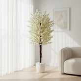 Artificial White Cherry Blossom Tree 180cm (6ft)