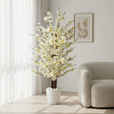 Artificial White Cherry Blossom Tree 120cm (4ft)