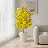 Artificial Yellow Cherry Blossom Tree 120cm (4ft)
