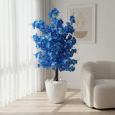 Artificial Blue Cherry Blossom Tree 120cm (4ft)
