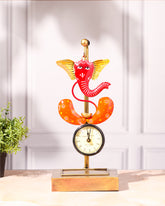 Colourful Ganpati Clock with Cobra Design