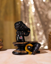 Ganesha with Shivling Idol - Black