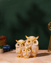 Golden White Owl Family