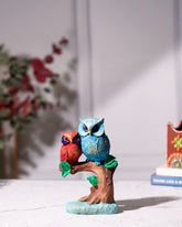 Owl Duo on Tree Branch