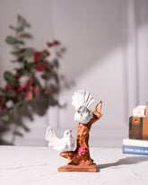 White Dove Pair on Tree