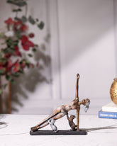 Rustic Yoga Lady with Cats – Side Plank