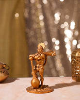 Antique Gold Toned Hanuman Idol