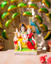 Multicolour Shiv Parivar Idol