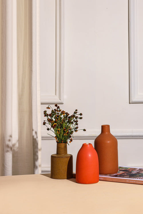 Alamkari India Ceramic Multi-pattern Flower vase