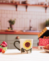 Alamkari India Ceramic Sunflower Bloom Ceramic Mug