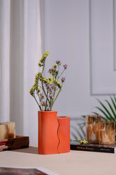 Alamkari India Ceramic Twin Ladder Ceramic Vase