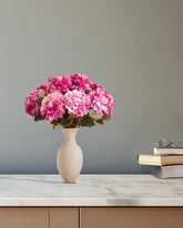 Alamkari India Fabric Artificial Chrysanthemum Flower Sticks (5 Sticks, 50 cm, Purple)