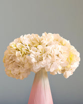 Alamkari India Fabric Artificial Hydrangea Flower Bouquet (30 cm, White)