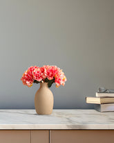 Alamkari India Fabric Artificial Peony Flower Bouquets (2 Bouquets, 30 cm, Pink)