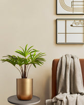 Alamkari India Fabric Artificial Rhapis Palm (60 cm)