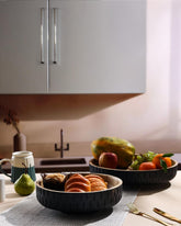 Alamkari India Hammered Wooden 360° Revolving Tray