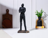 Alamkari India Resin Mosaic Standing Stone Man Sculpture