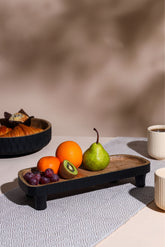 Alamkari India Wooden Wooden Platter on legs