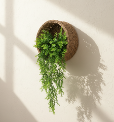 Artificial Hanging Velvet Green Vine Bush - 2.2 Feet