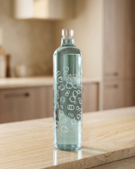 Decorative Glass Bottle with Wooden Stopper