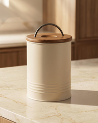 Potato Storage Bin with Wooden Lid