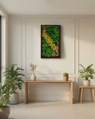 Artificial Moss Abstract Wall Panel Decor 12 Inch x 24 Inch
