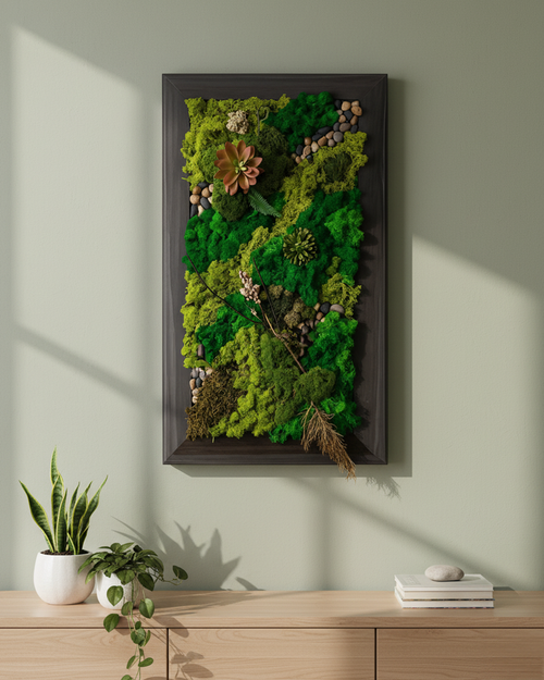Artificial Moss Garden Wall Art Panel 60cm (2ft)