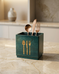 Stylish Blue Cutlery Holder Organizer