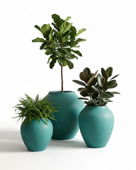 Mallow Fiberglass Planter – Patina Finish