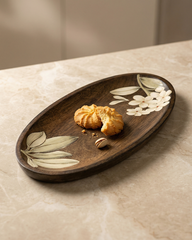 Small Oval Wooden Serving Platter
