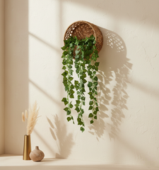 Artificial Hanging Creeper Vine Garland with Green Leaves - 3.3 Feet